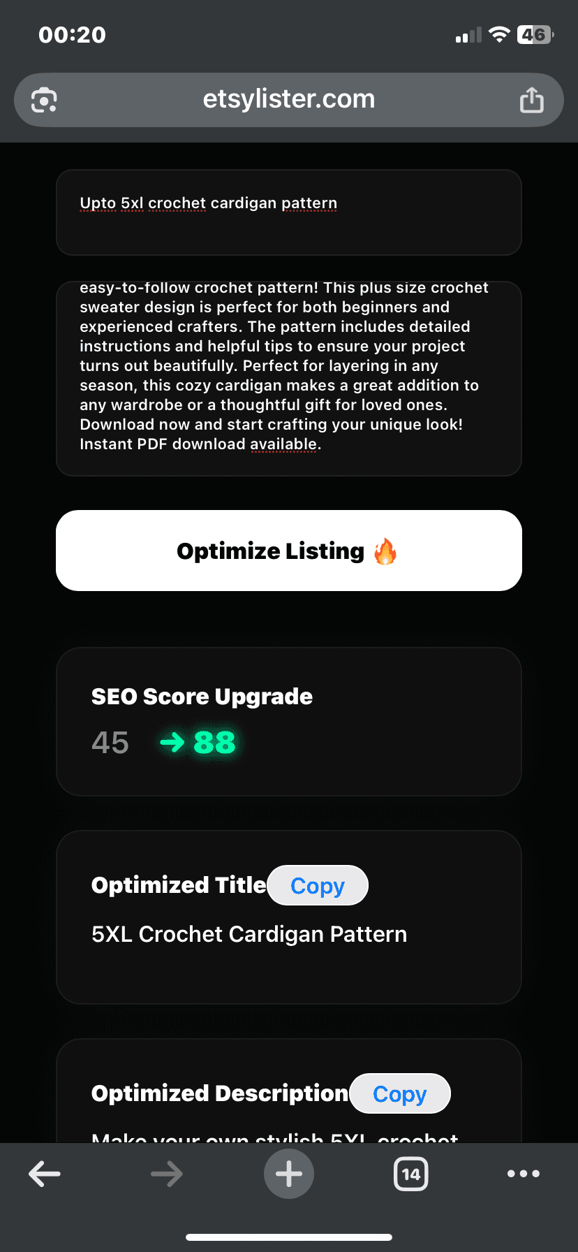 EtsyLister screenshot 1