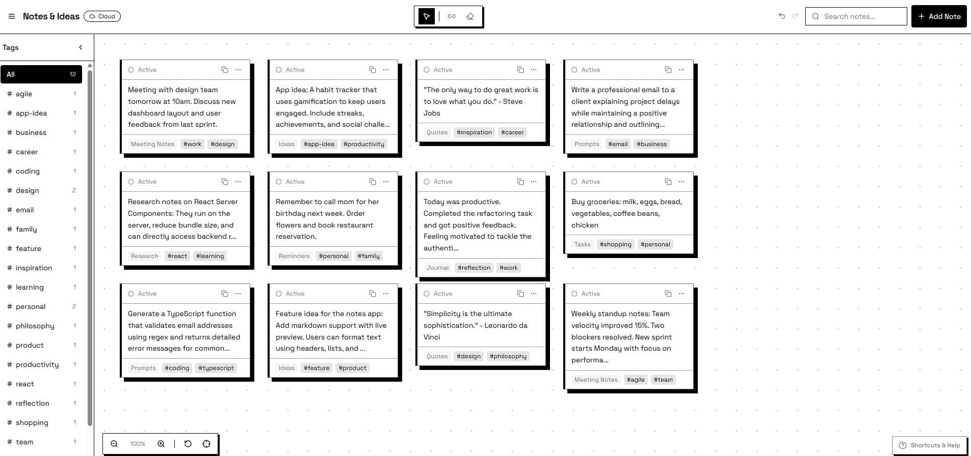 Notes & Ideas screenshot 1
