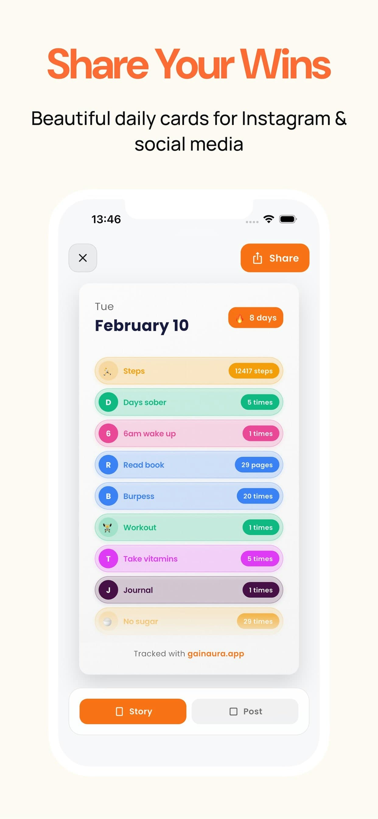 Aura - Habit Tracking With Friends screenshot 6