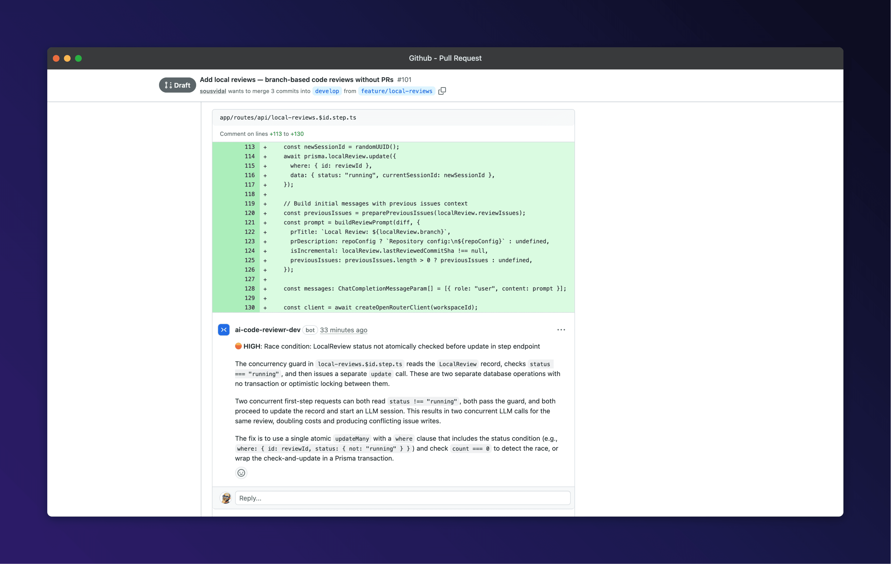 CodeReviewr screenshot 3