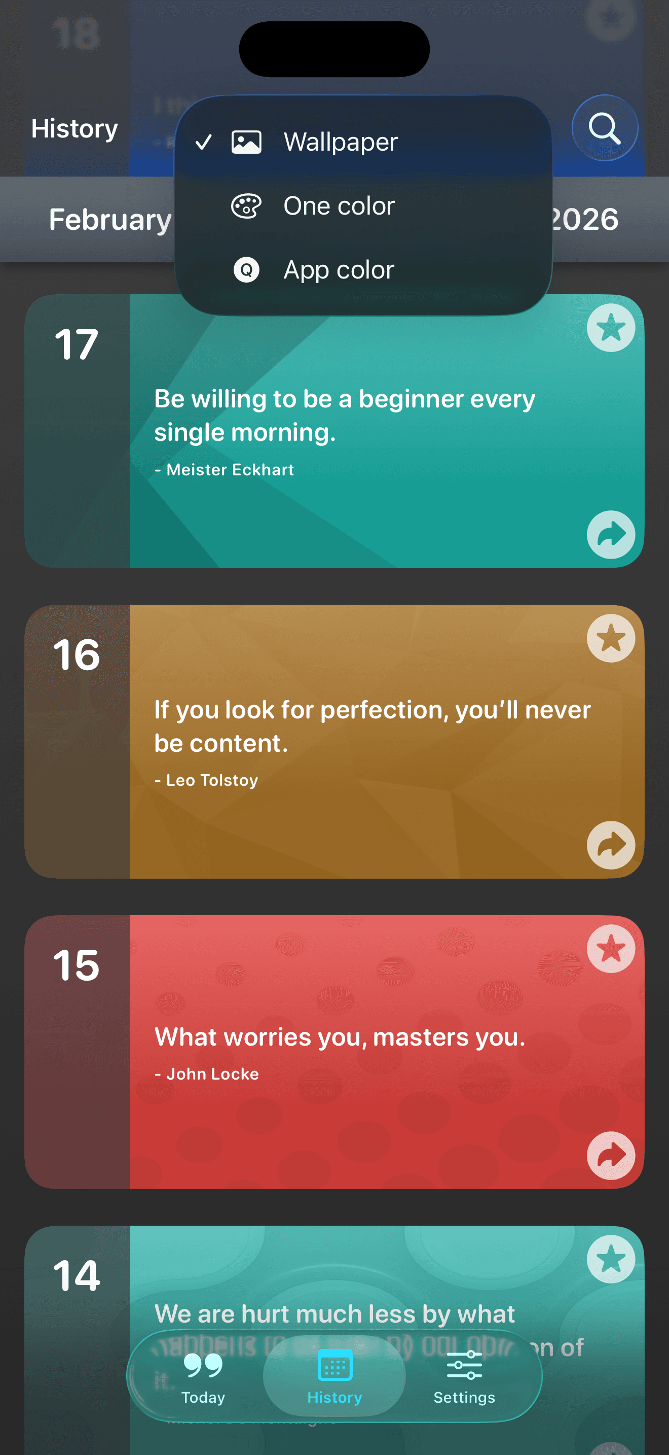 Quotusphere screenshot 2