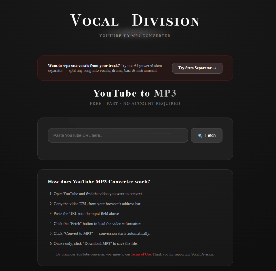 Vocal Division screenshot 3