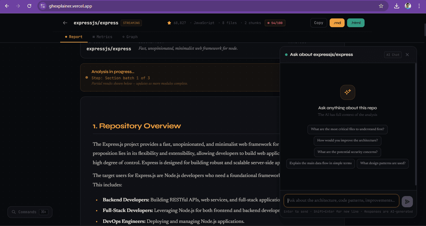 ghexplainer screenshot 3