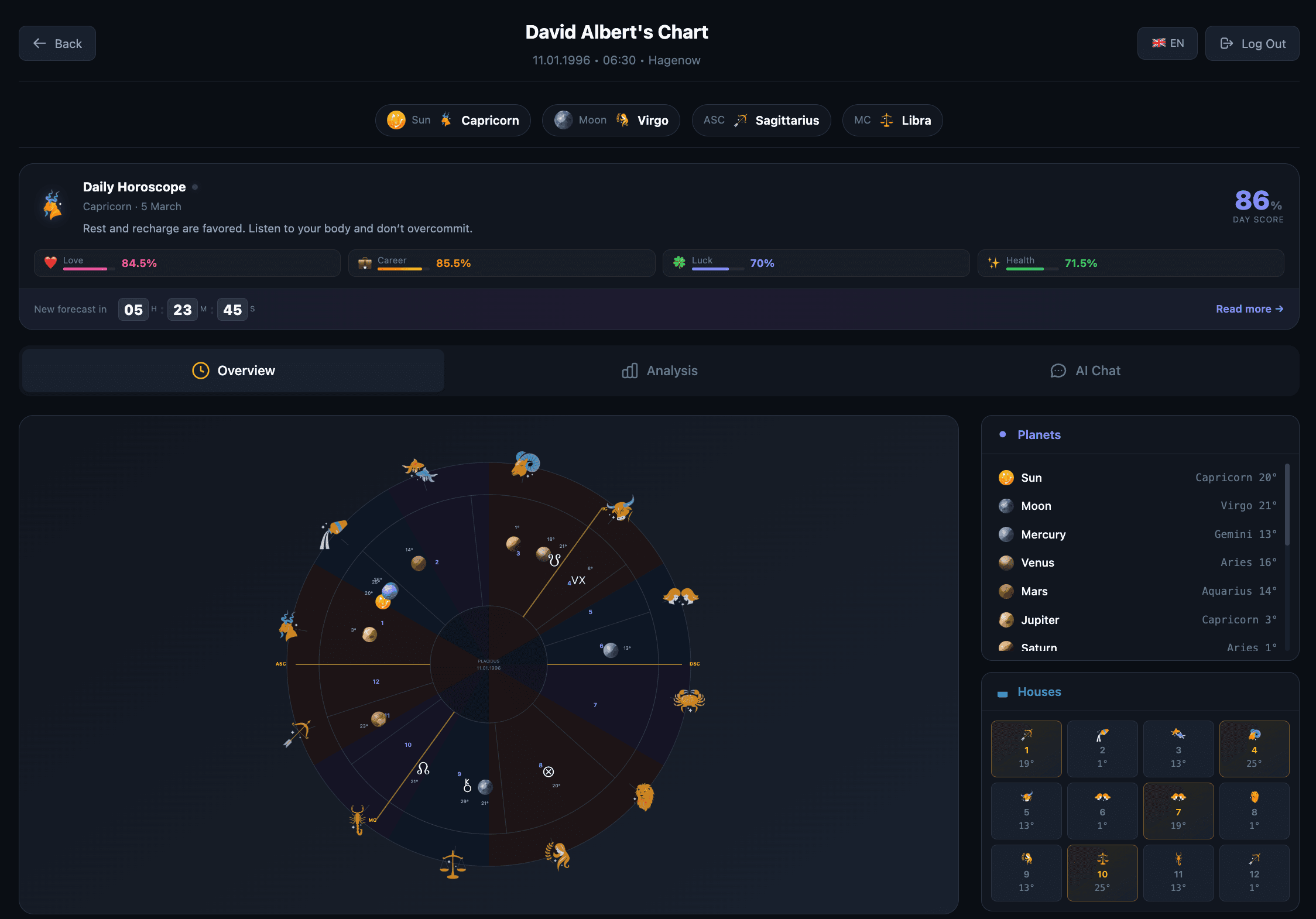 NatalScope screenshot 1