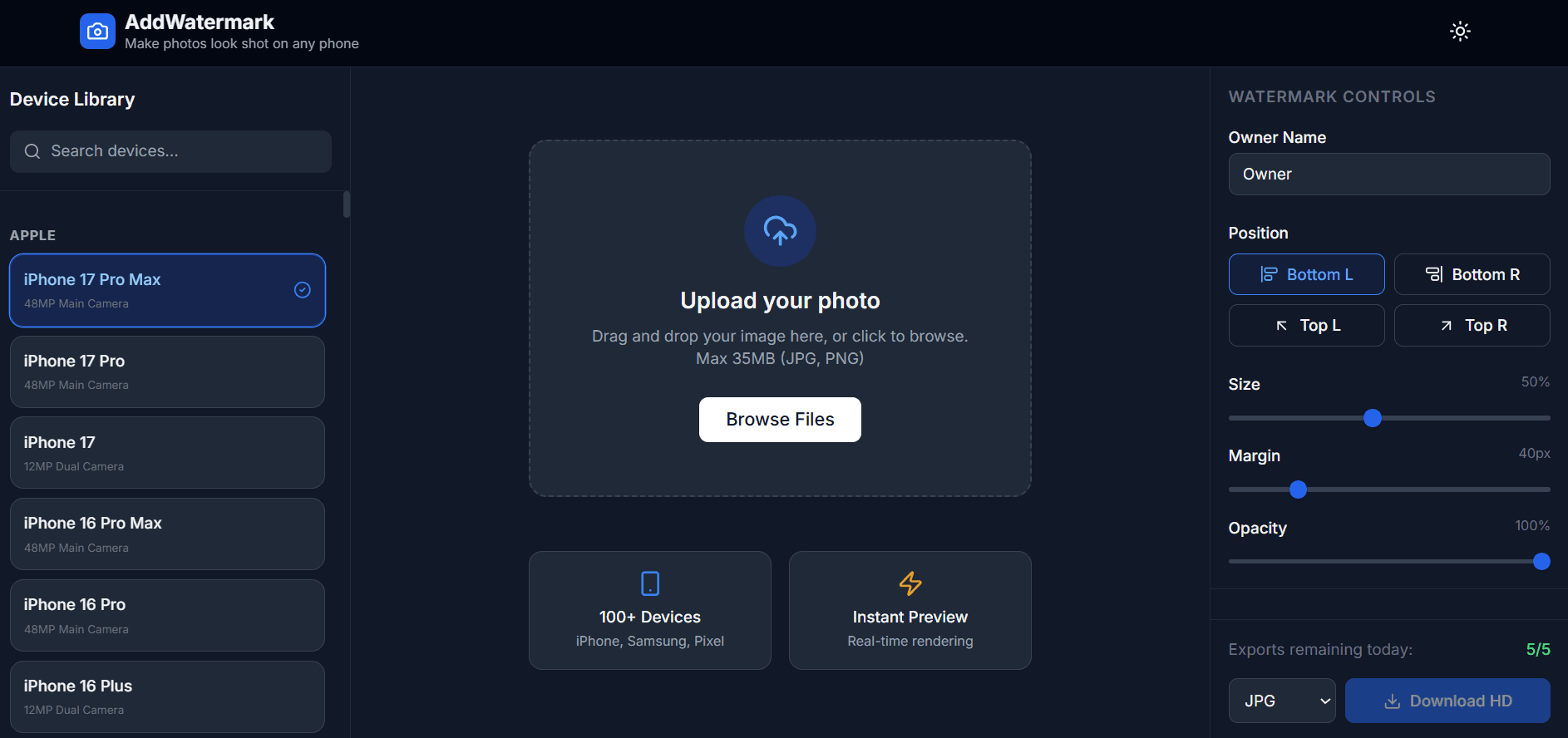 AddWatermark screenshot 1