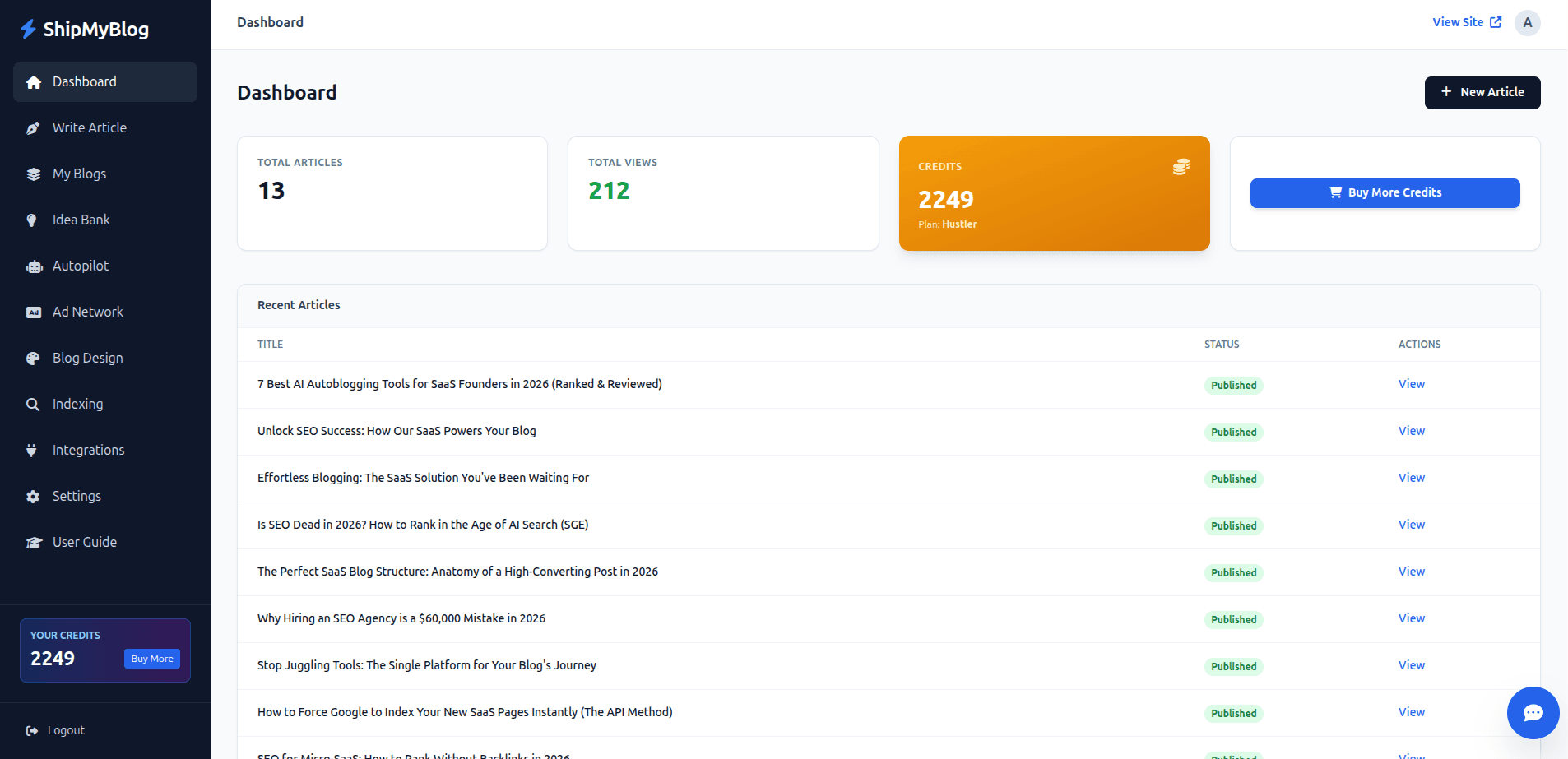 ShipMyBlog.com screenshot 3