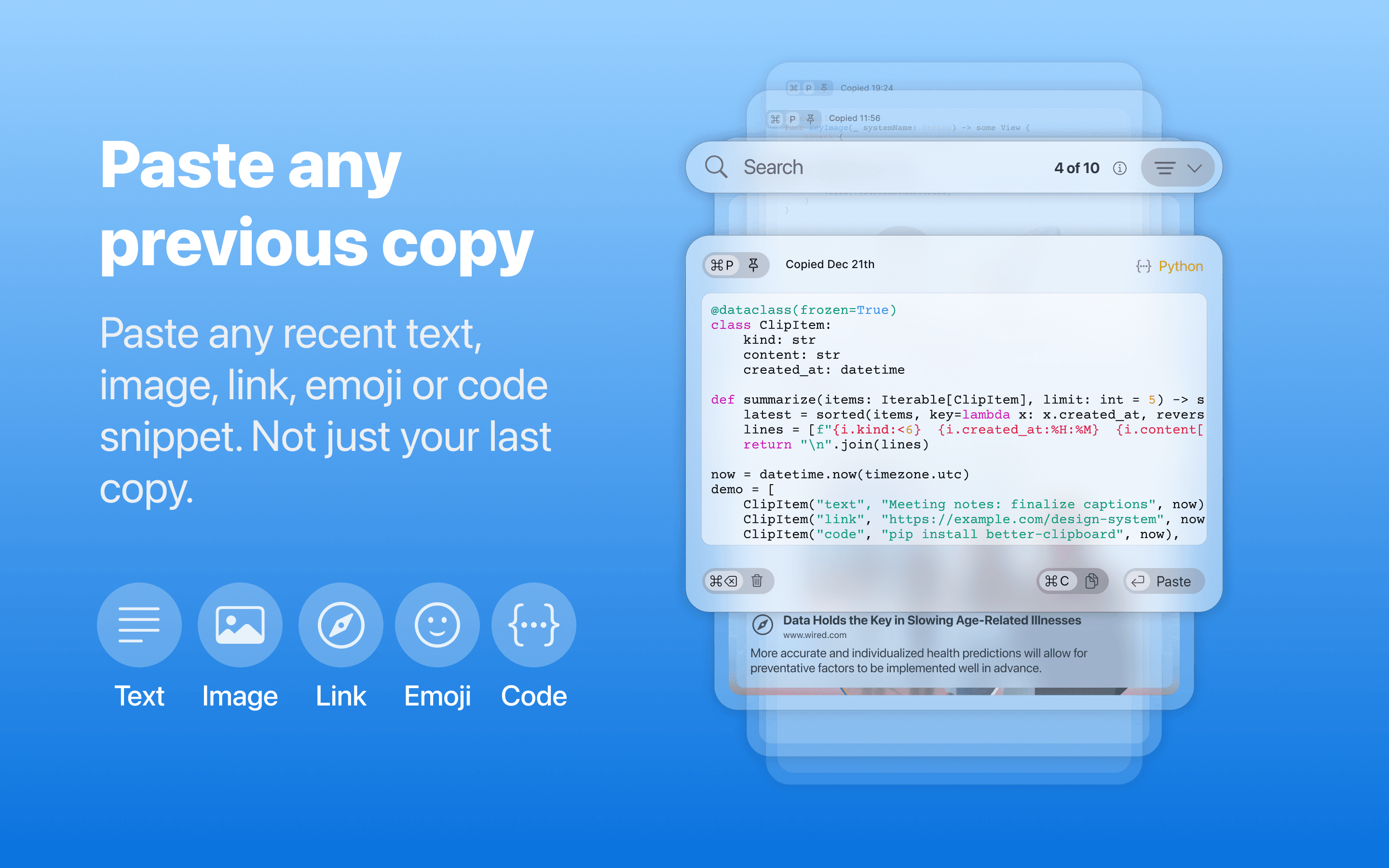 Better Clipboard screenshot 3