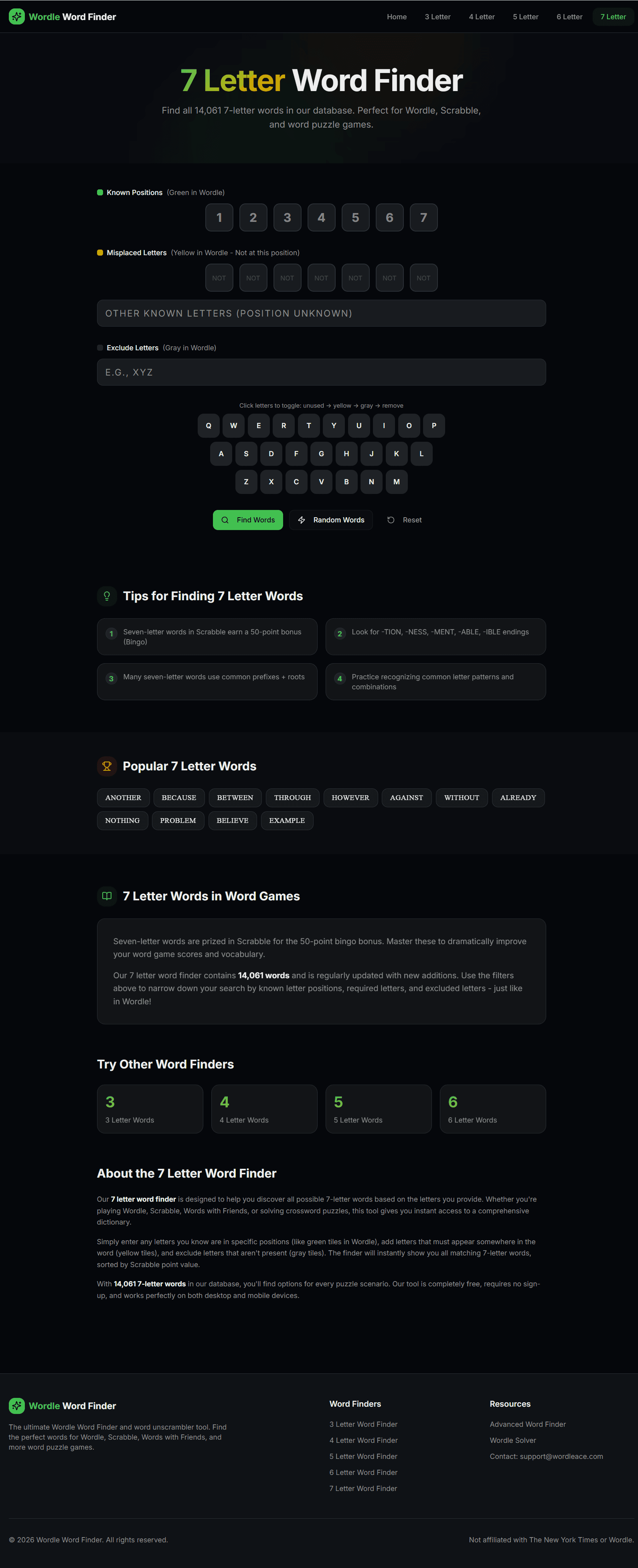 Wordle Word Finder screenshot 2