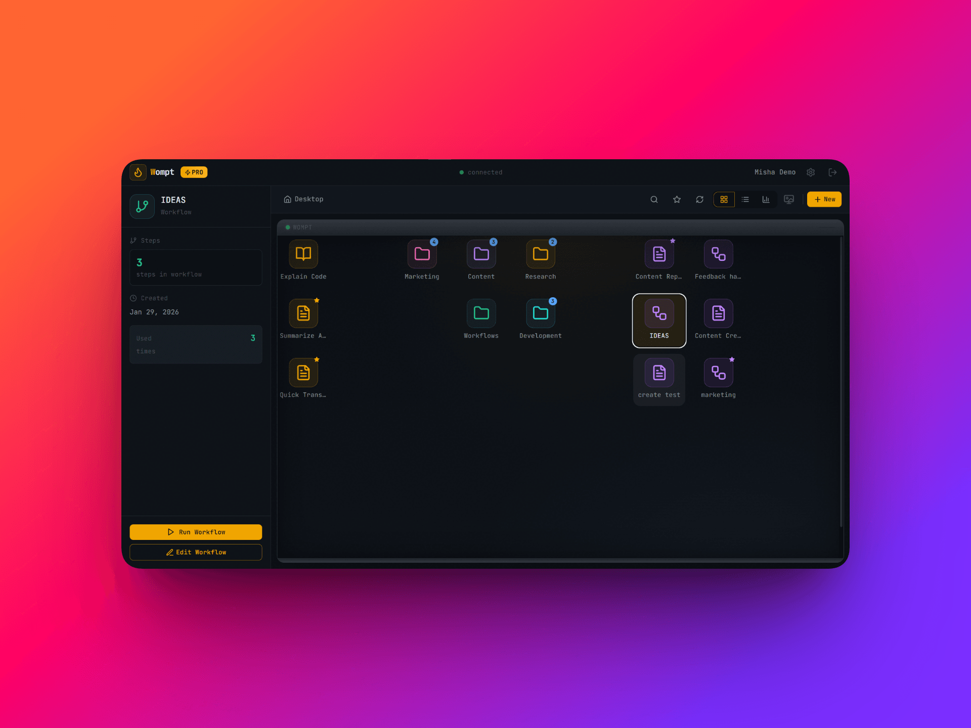 Wompt - AI Prompt Automation screenshot 2