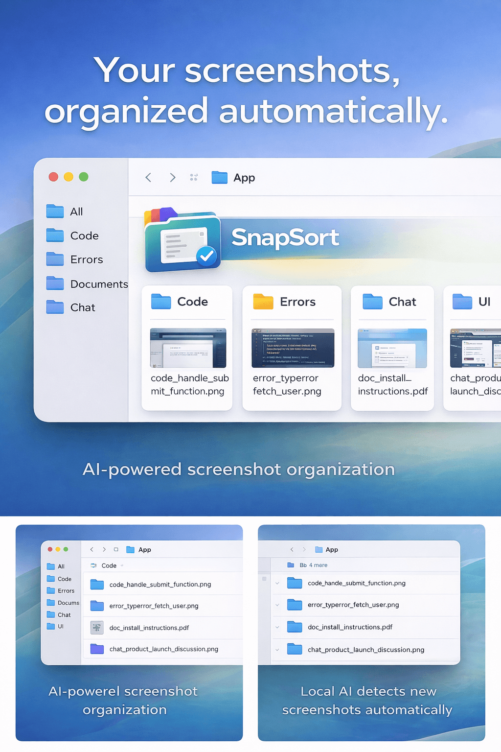 SnapSort — Organize Your Screenshots screenshot 1
