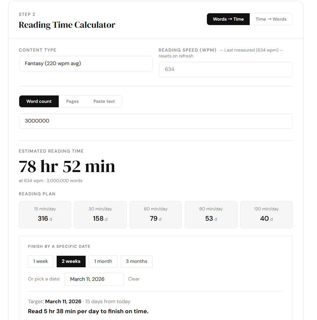 MyReadingSpeed screenshot 5