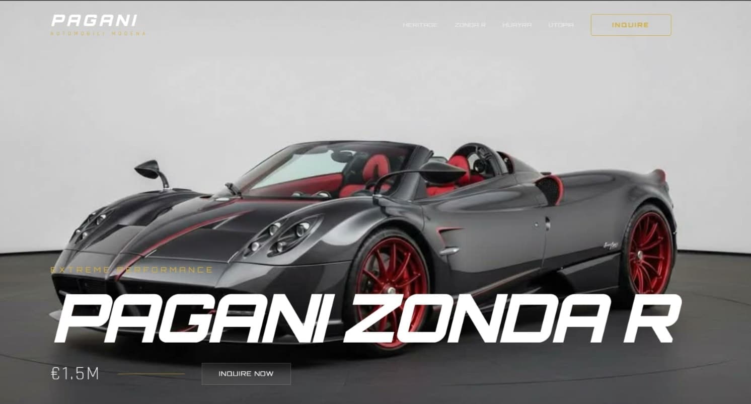 Pagani Zonda R SHOWCASE screenshot 1