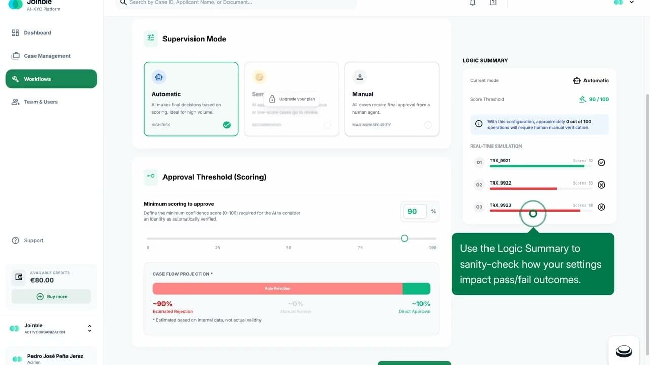 Joinble AI KYC screenshot 1