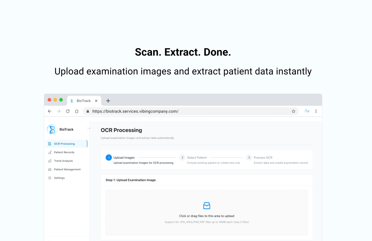 BioTrack screenshot 2