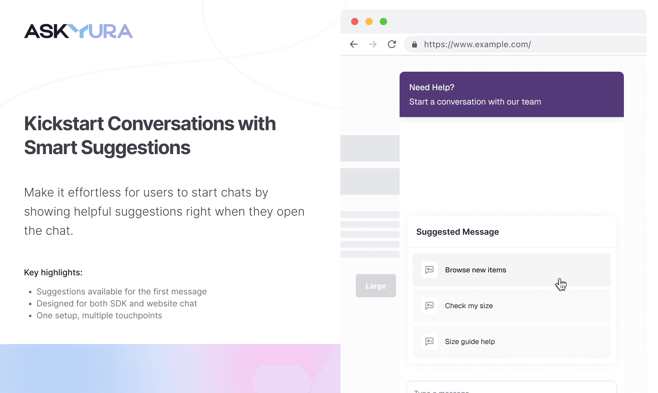 Chat Suggestions screenshot 1