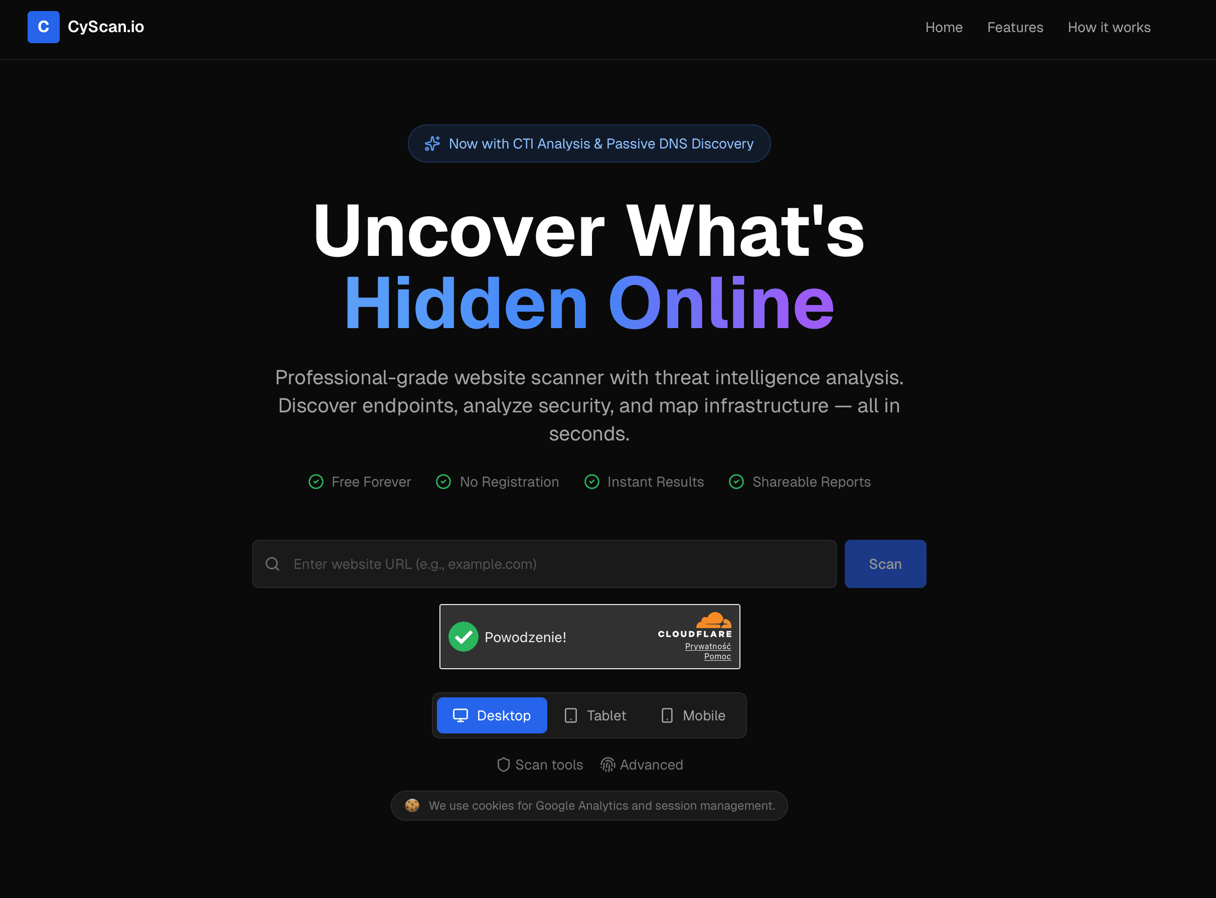 CyScan.io - cyberscanner screenshot 1