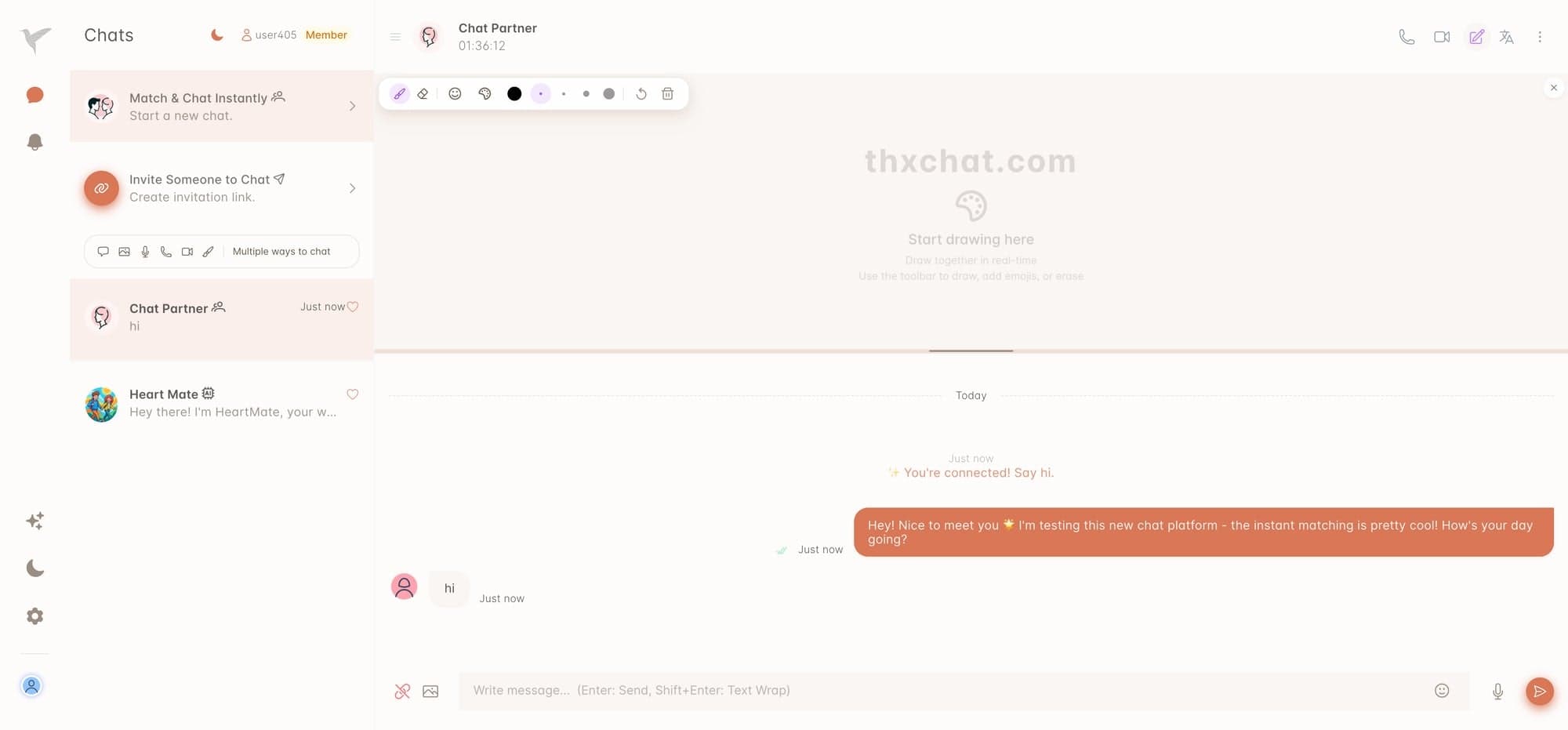 ThXChat screenshot 1