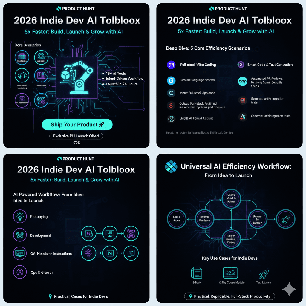 2026 独立开发 AI 工具箱：从 Idea 到 Launch 的全栈加速方案 screenshot 3