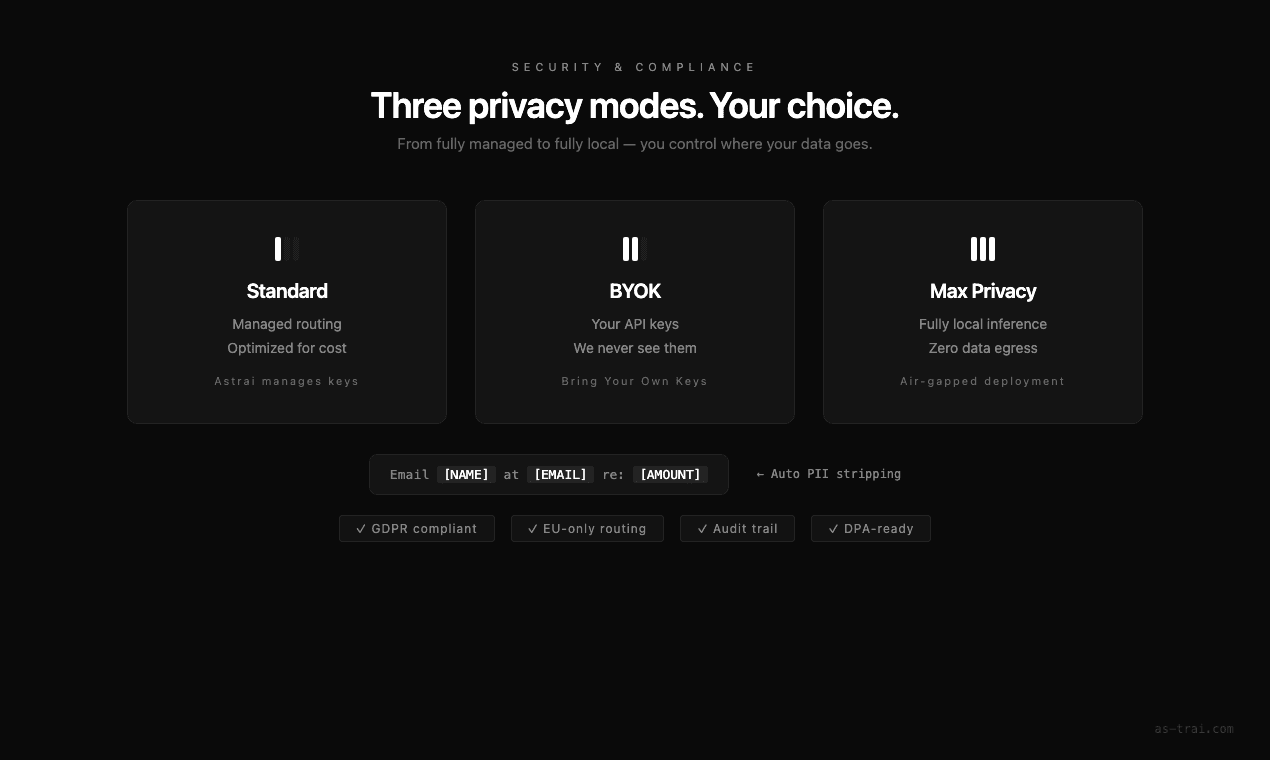 Astrai — Private Intelligent AI Router screenshot 4