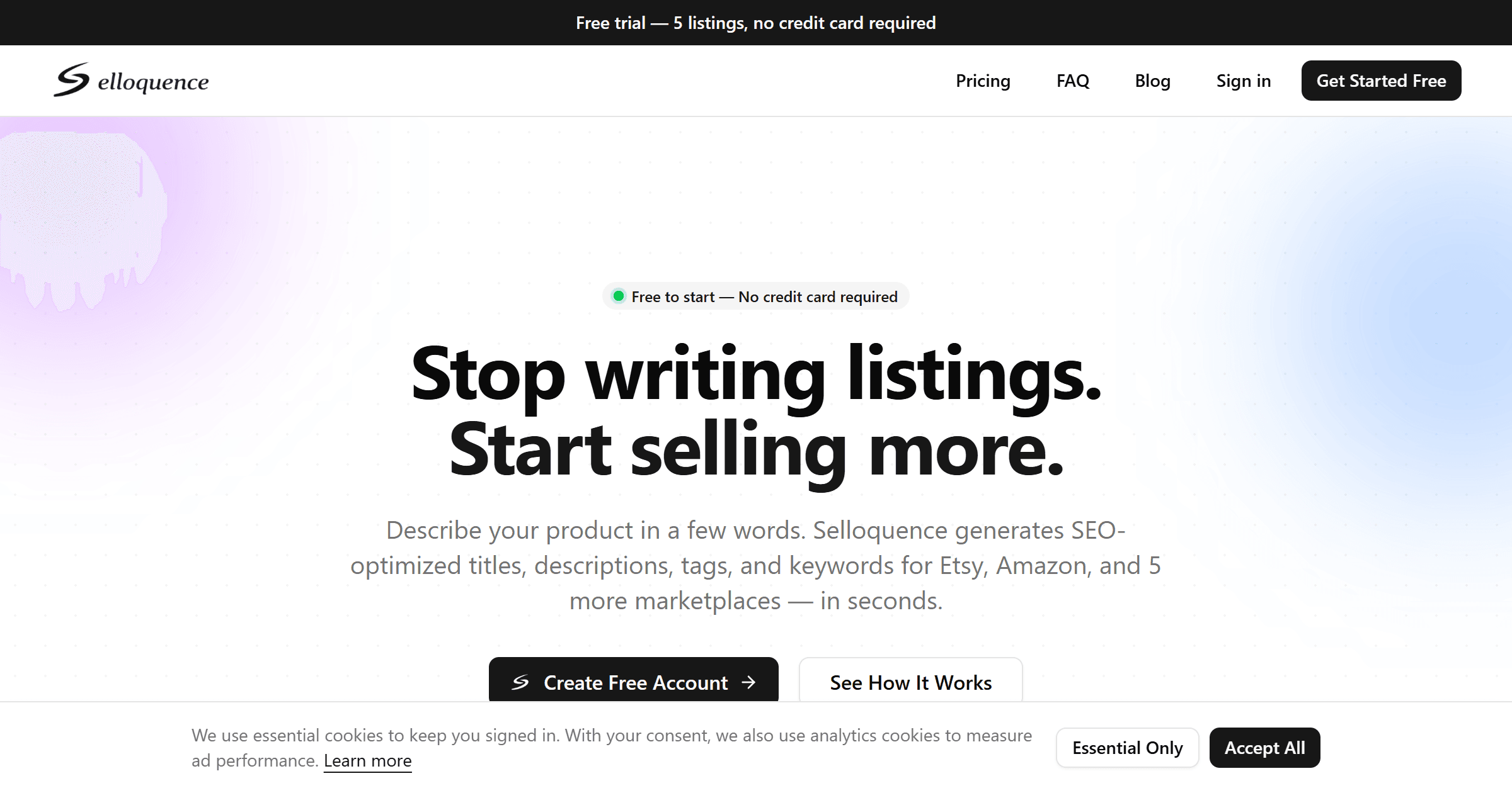 Selloquence screenshot 1