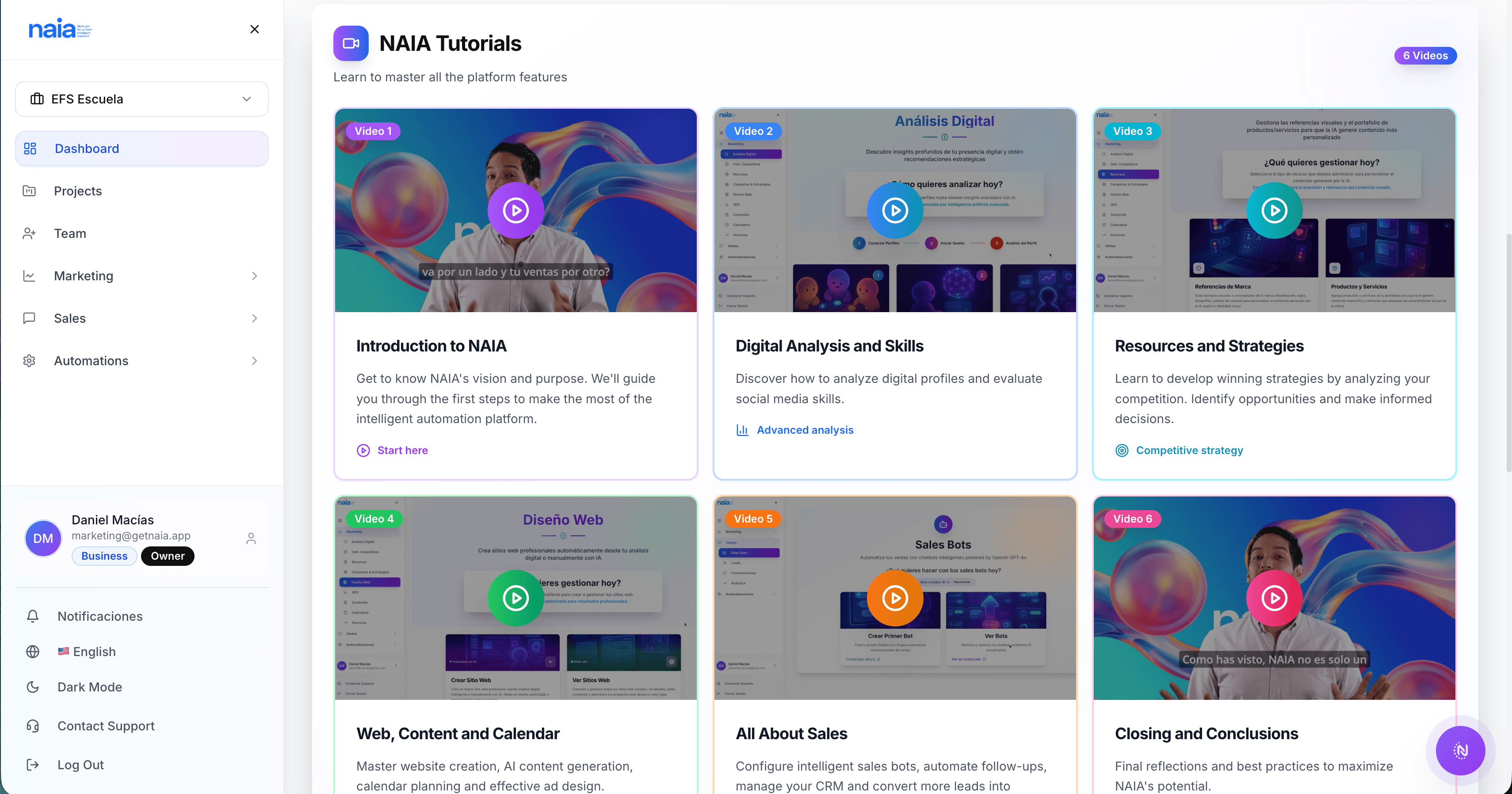 Naia: AI Marketing & Sales screenshot 3