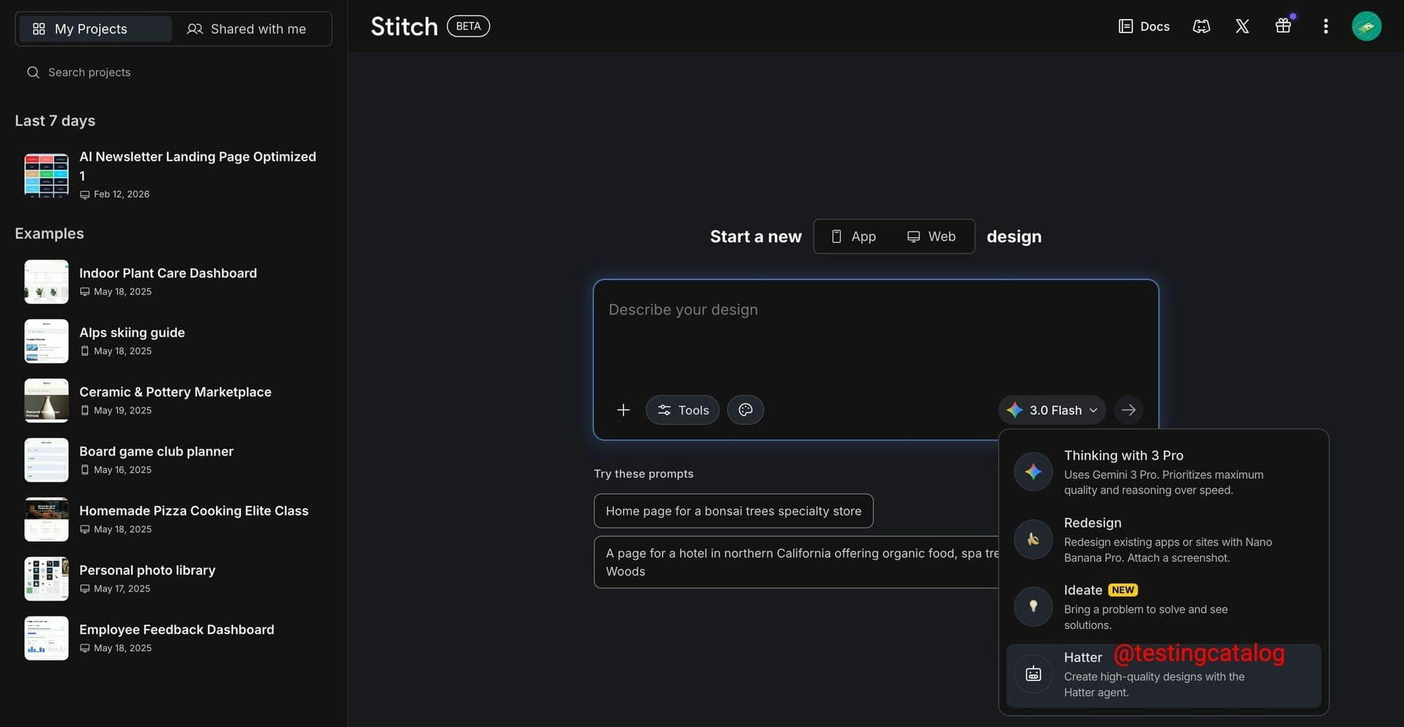 Stitch by Google screenshot 3