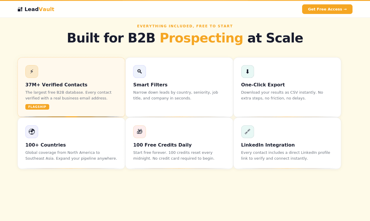 LeadVault screenshot 2