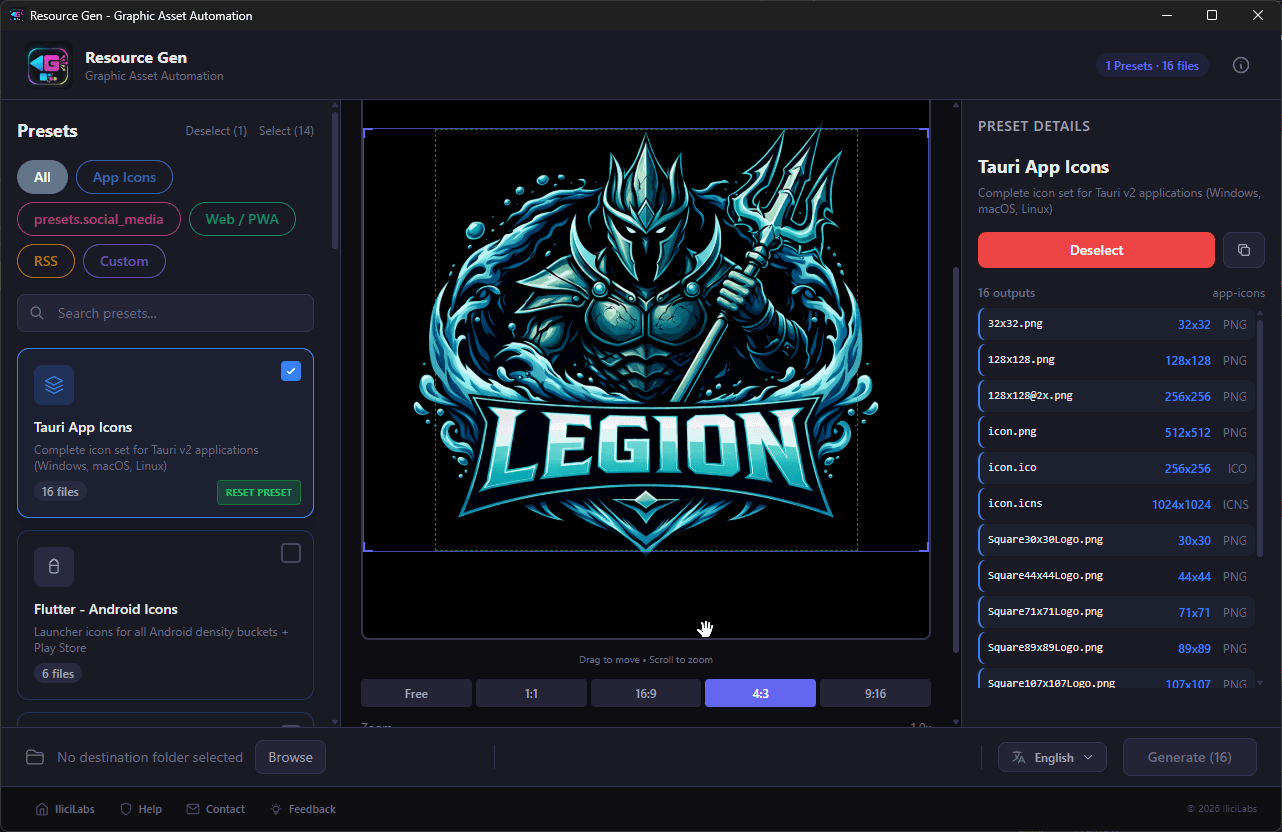 Resource Gen screenshot 1