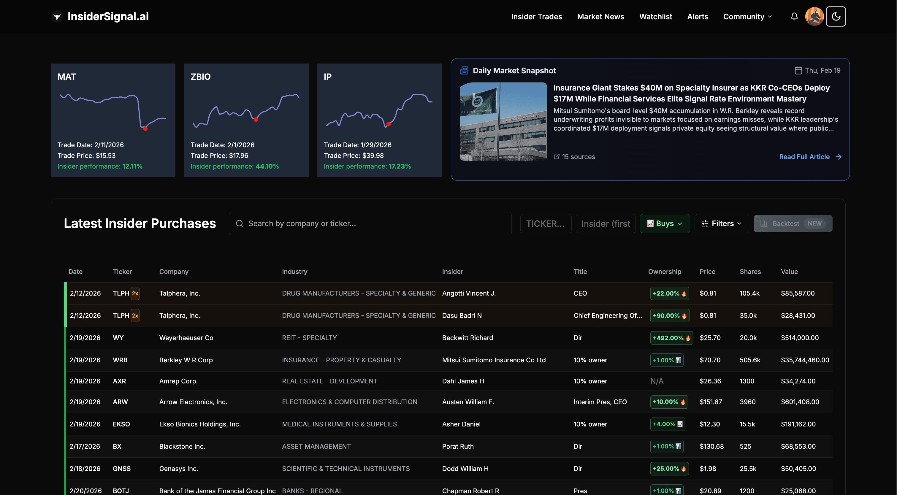 Insider Signal AI screenshot 3