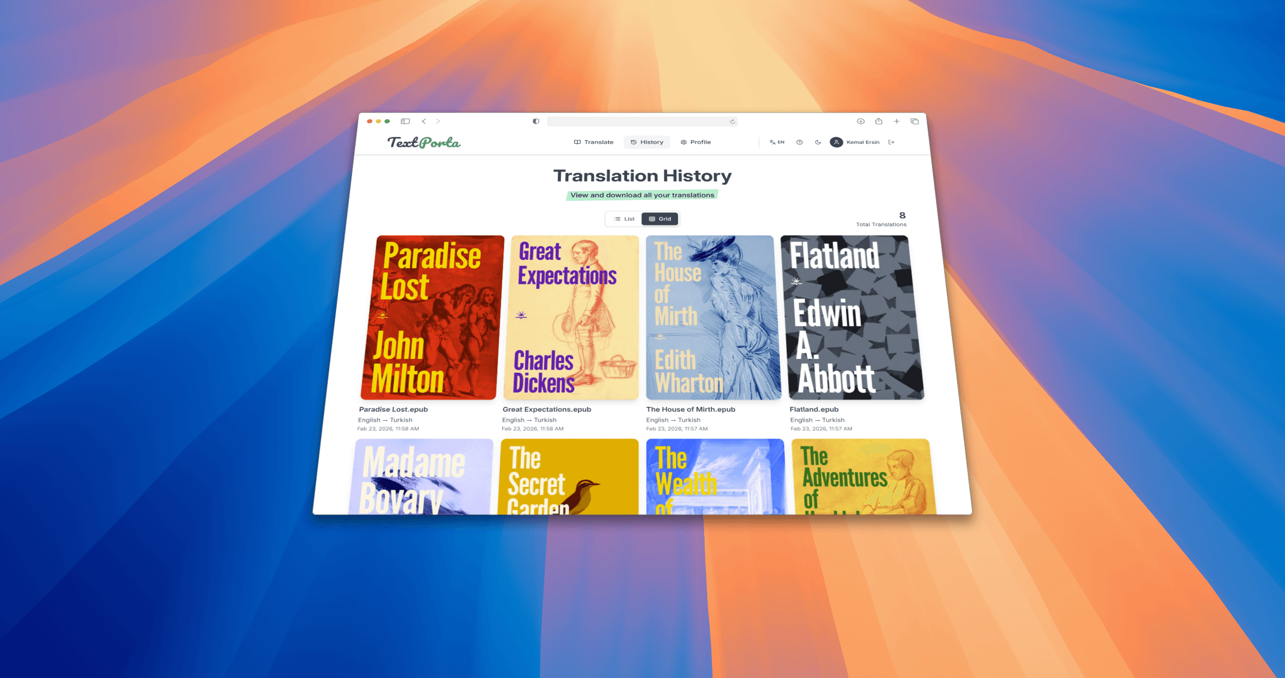 TextPorta - E-Book Translation Platform screenshot 5