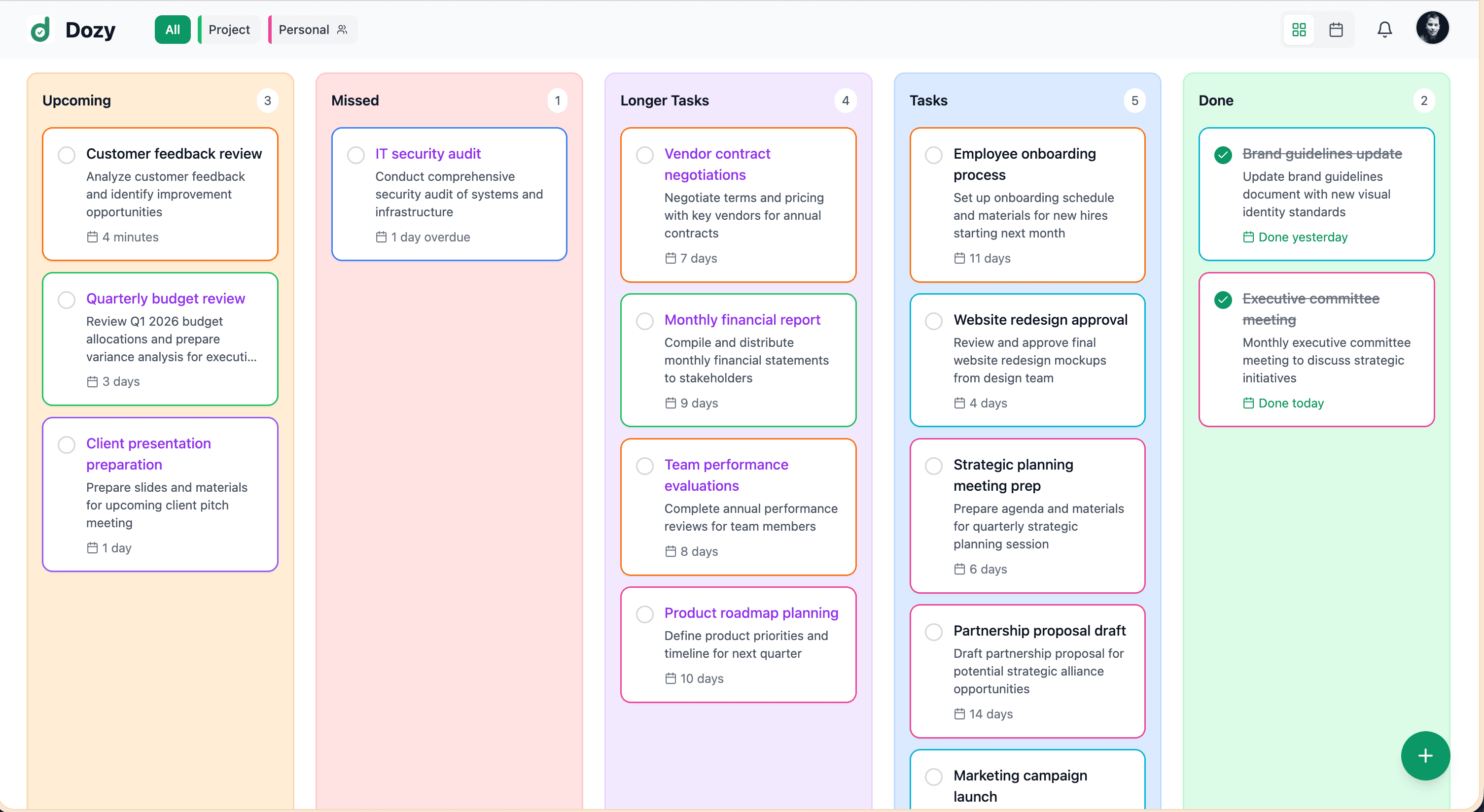 Dozy - Task Manager screenshot 2