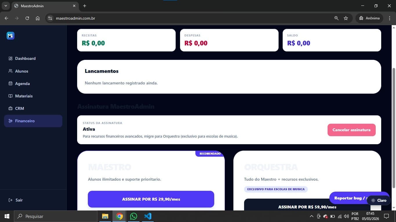 MaestroAdmin screenshot 3