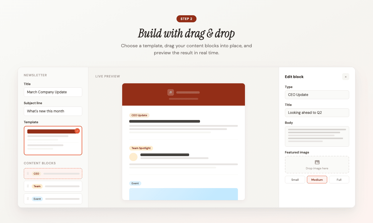 Internal Newsletter screenshot 4
