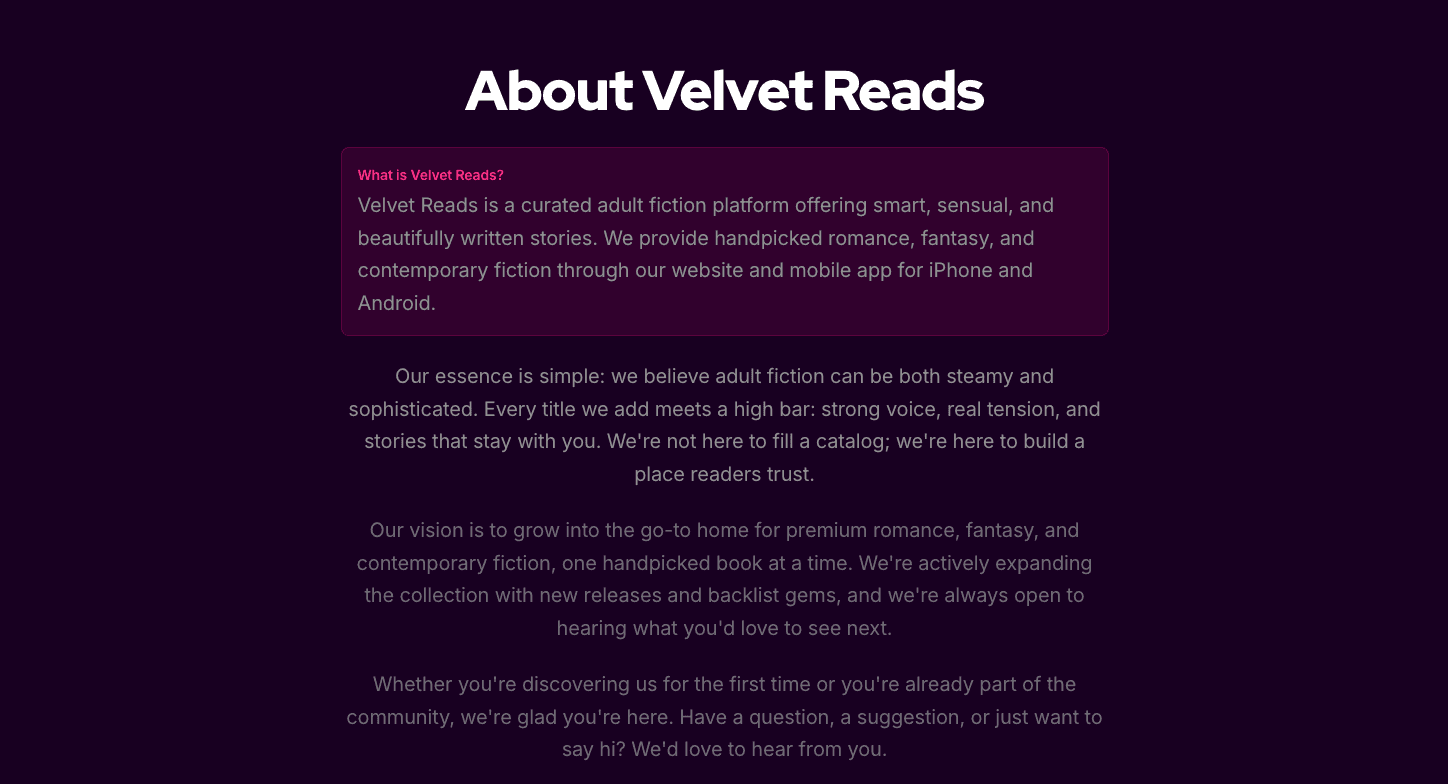 Velvet Reads screenshot 2