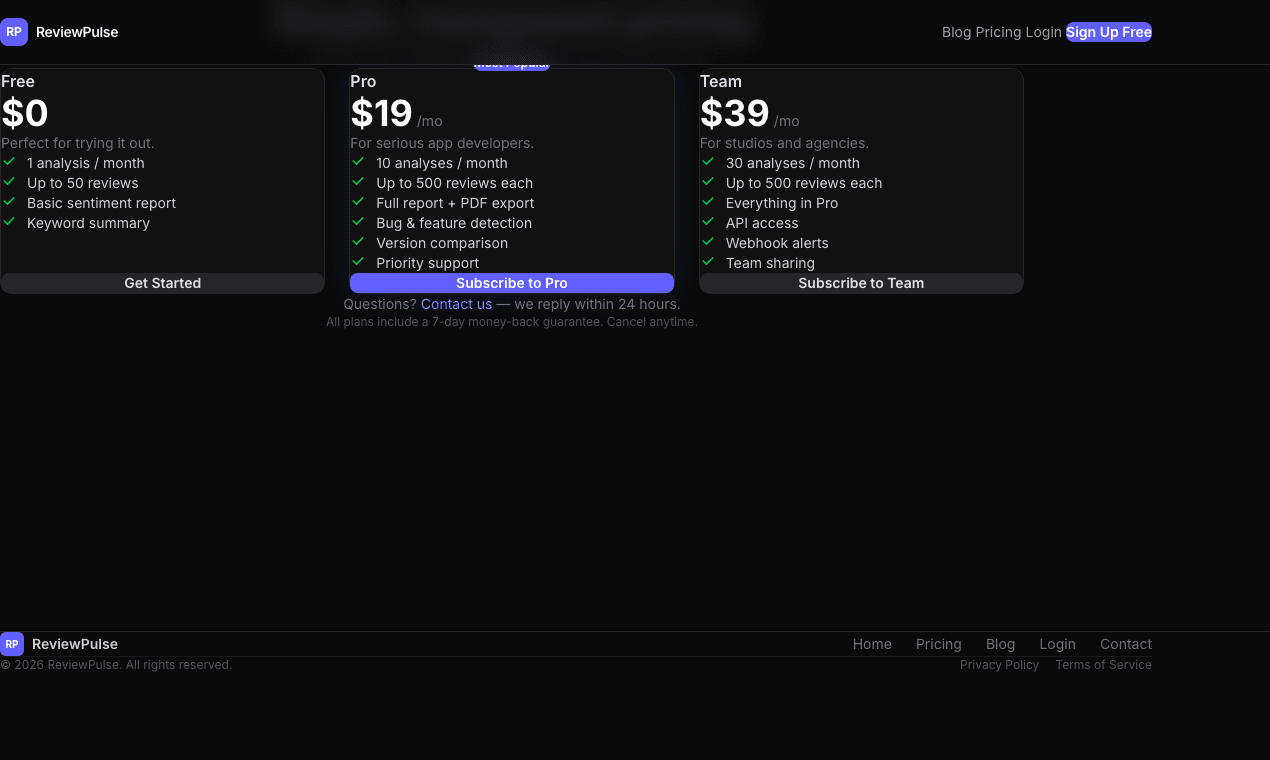 ReviewPulse screenshot 2