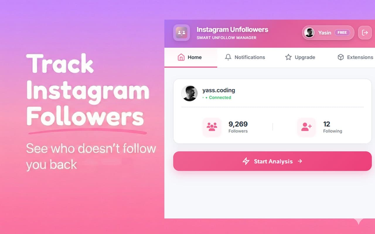Instagram Unfollowers for Chrome screenshot 1