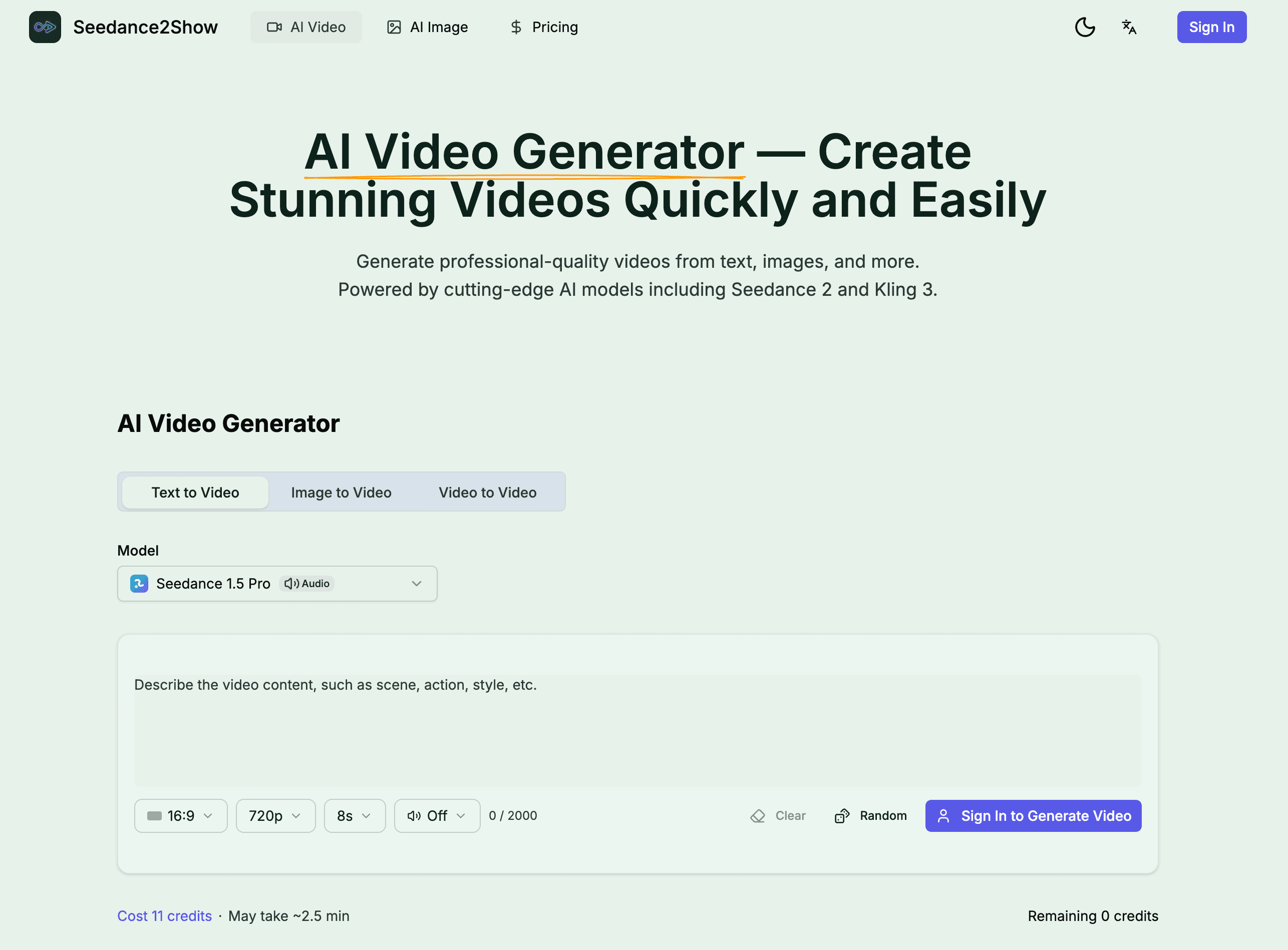 Seedance2Show screenshot 1