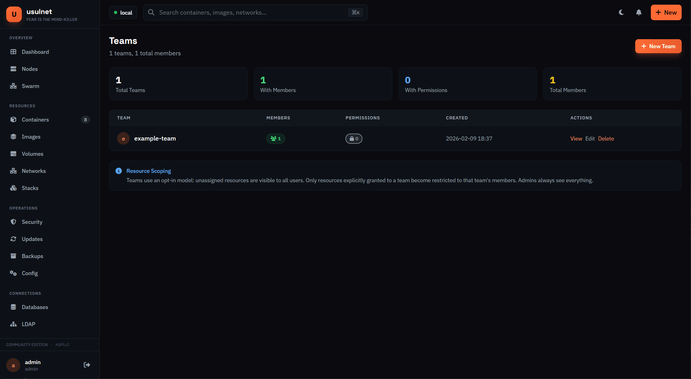 usulnet — DevOps & SysAdmins UI screenshot 46