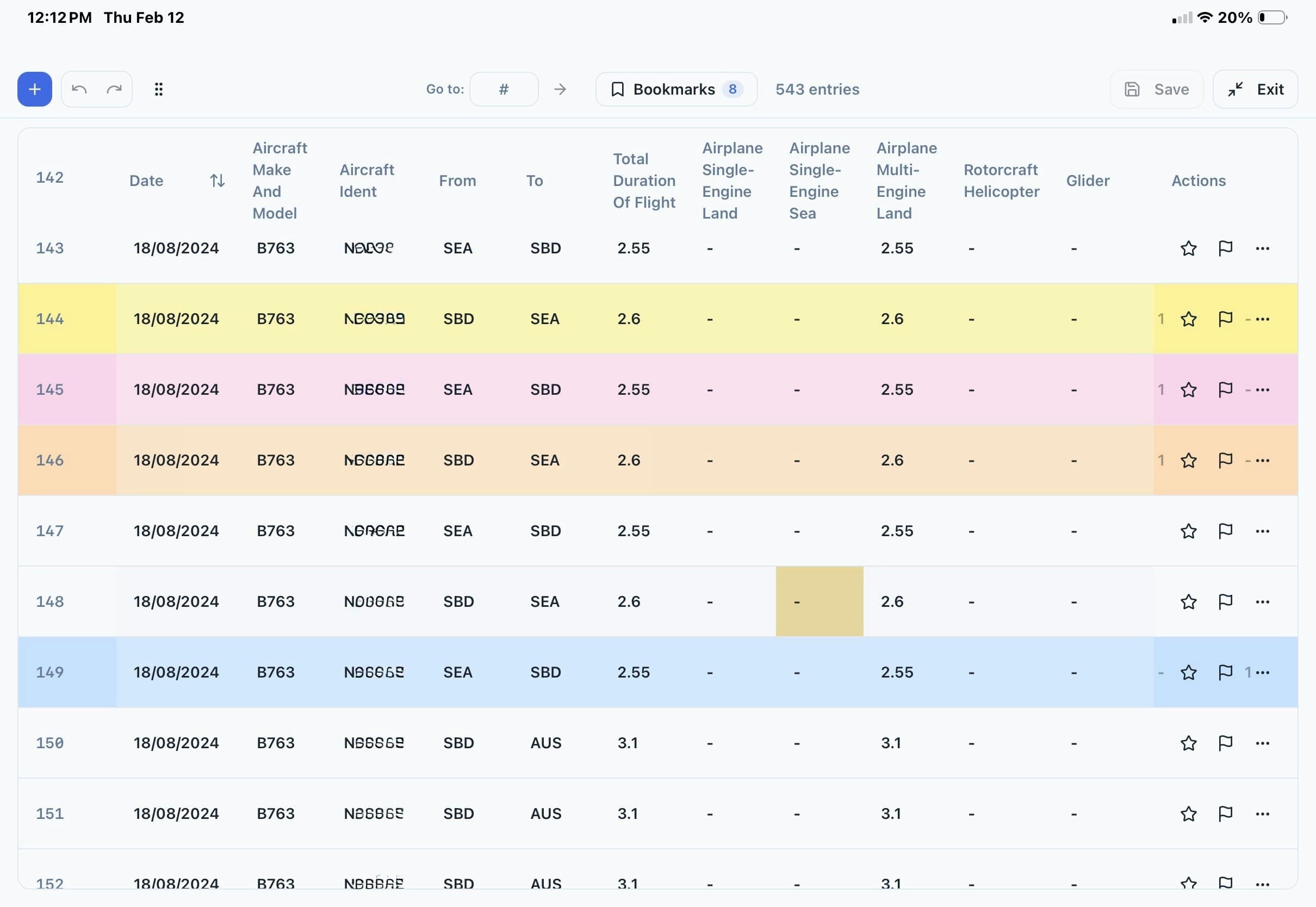 LogbookScan screenshot 1