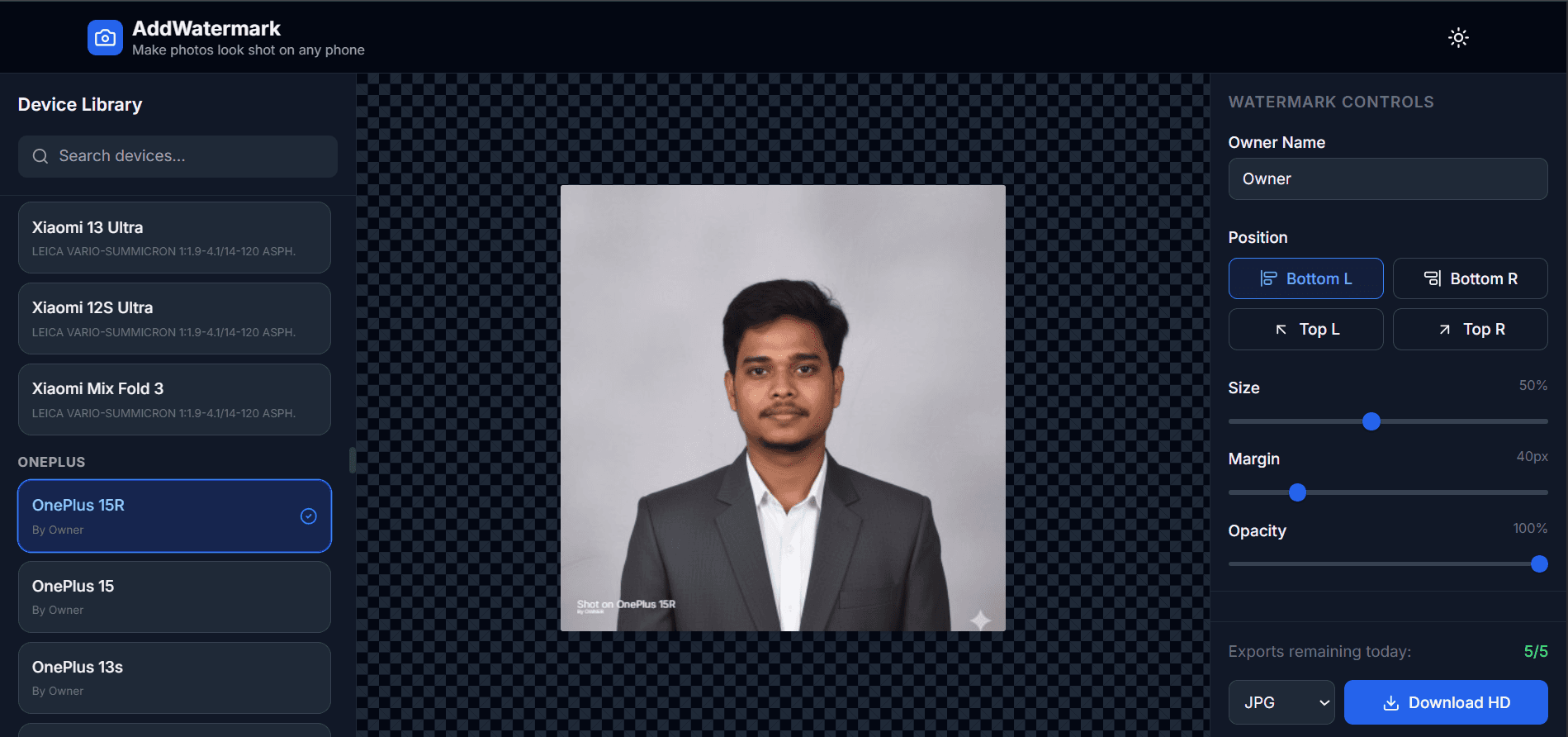 AddWatermark screenshot 2