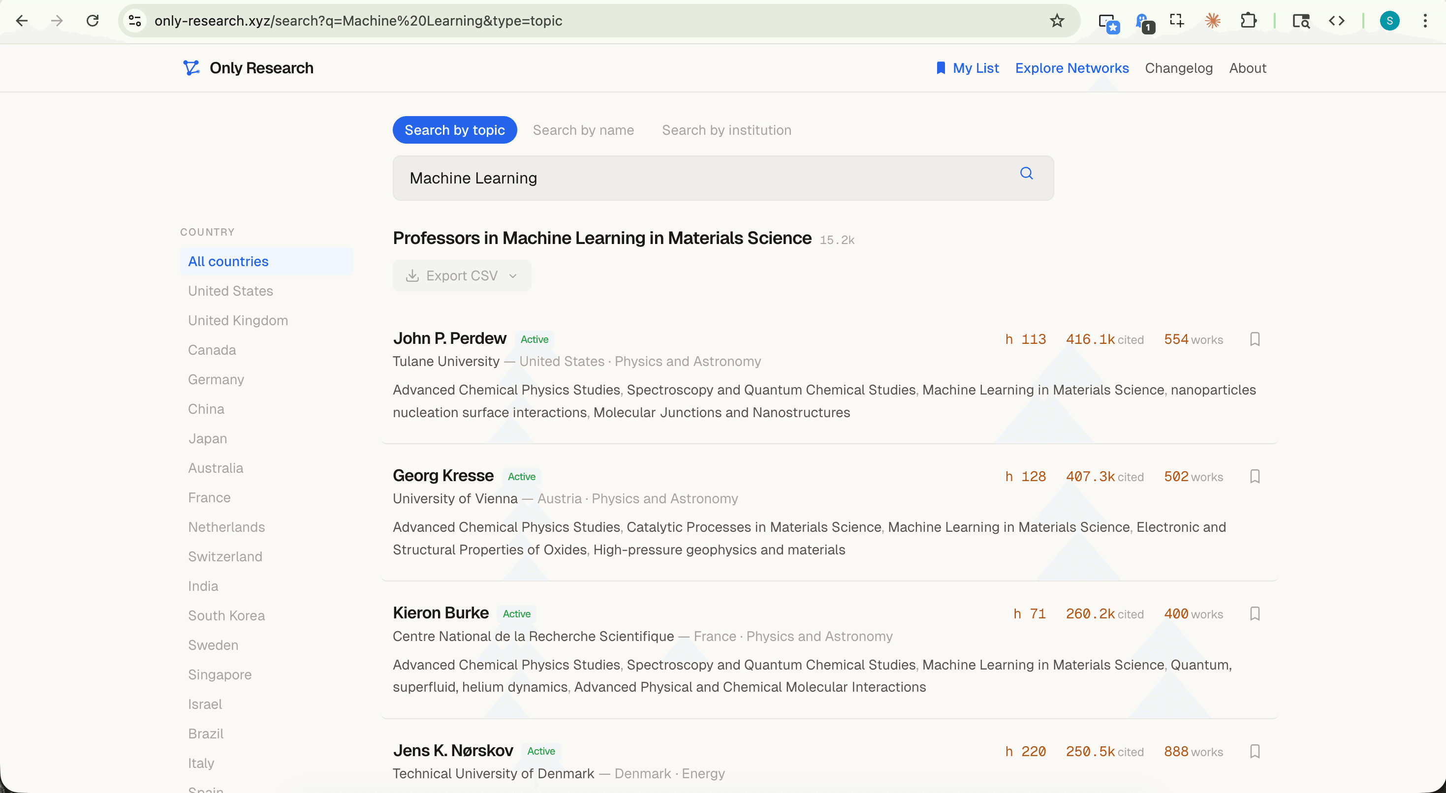 Only Research screenshot 2