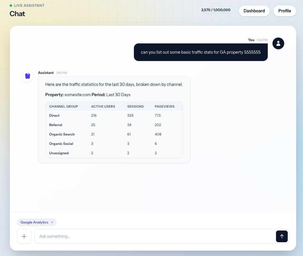 Agent GA screenshot 2