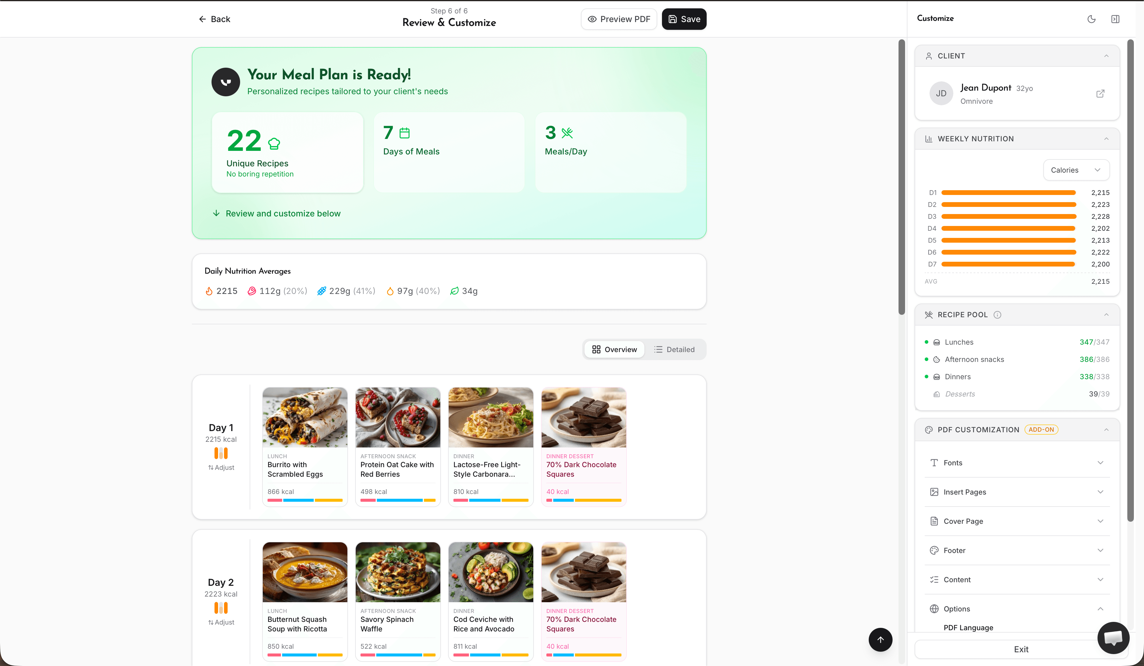 Promealplan screenshot 10