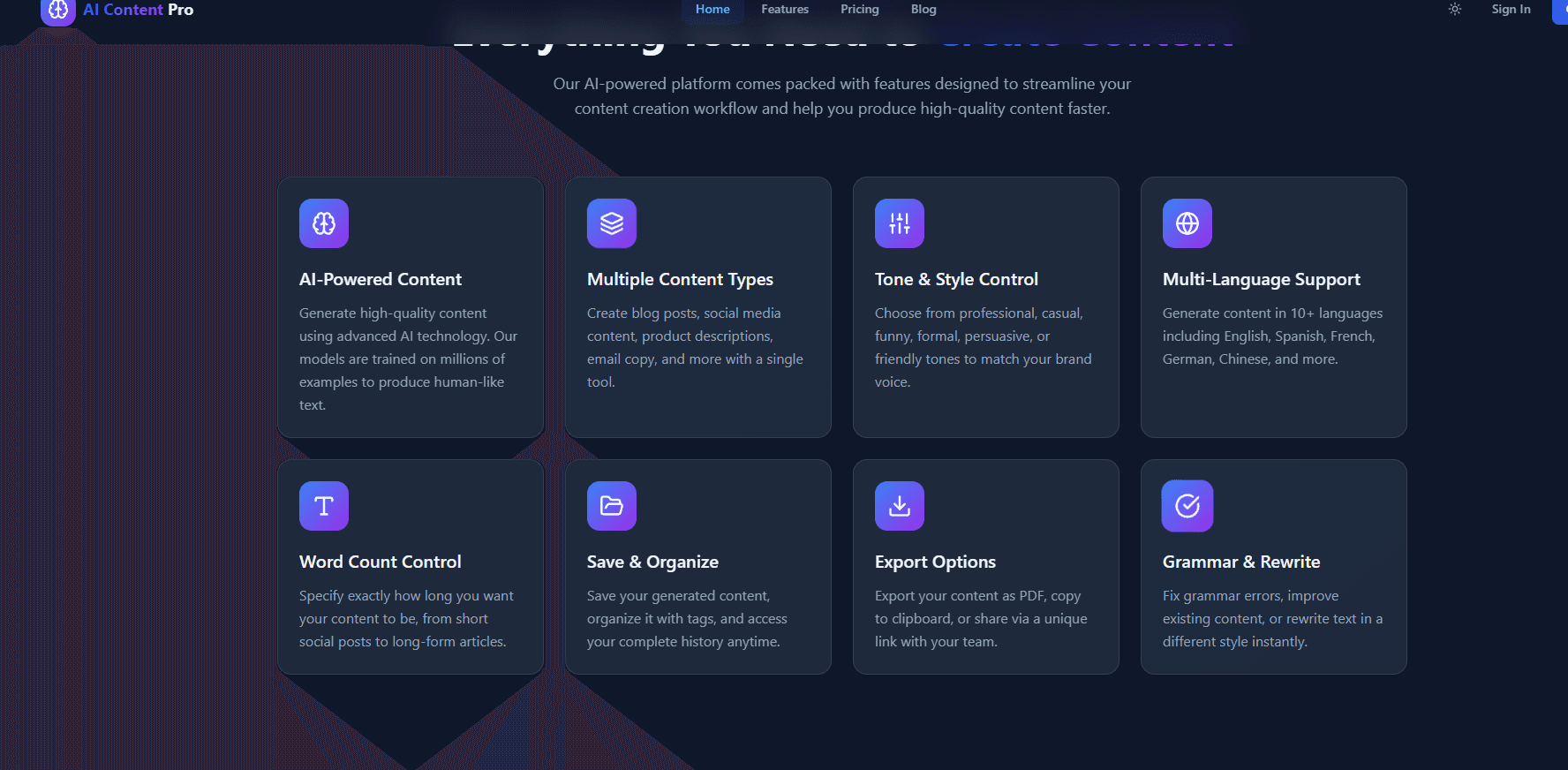 AI Content Generator SaaS Kit screenshot 4