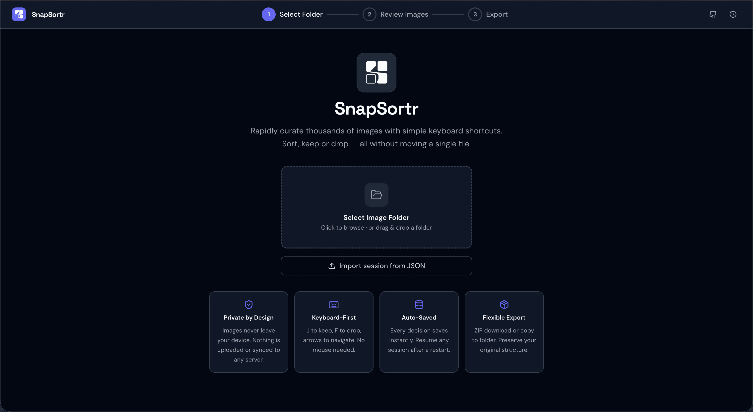 SnapSortr -  Fast Photo Culling screenshot 2