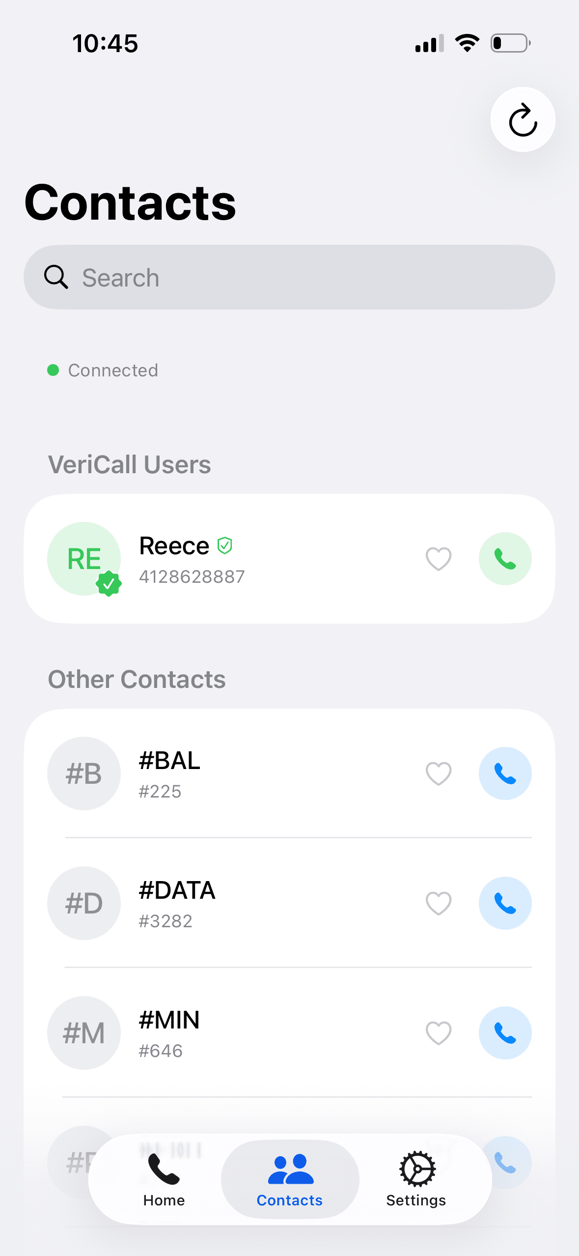 Vericall screenshot 2