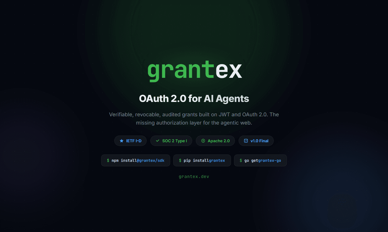 Grantex screenshot 1