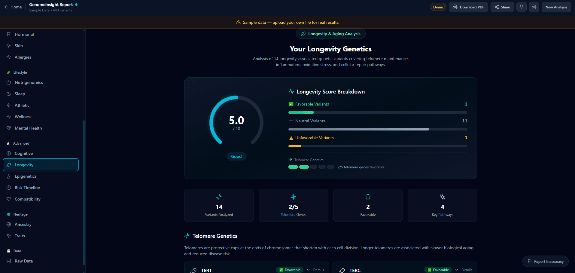 GenomeInsight screenshot 10