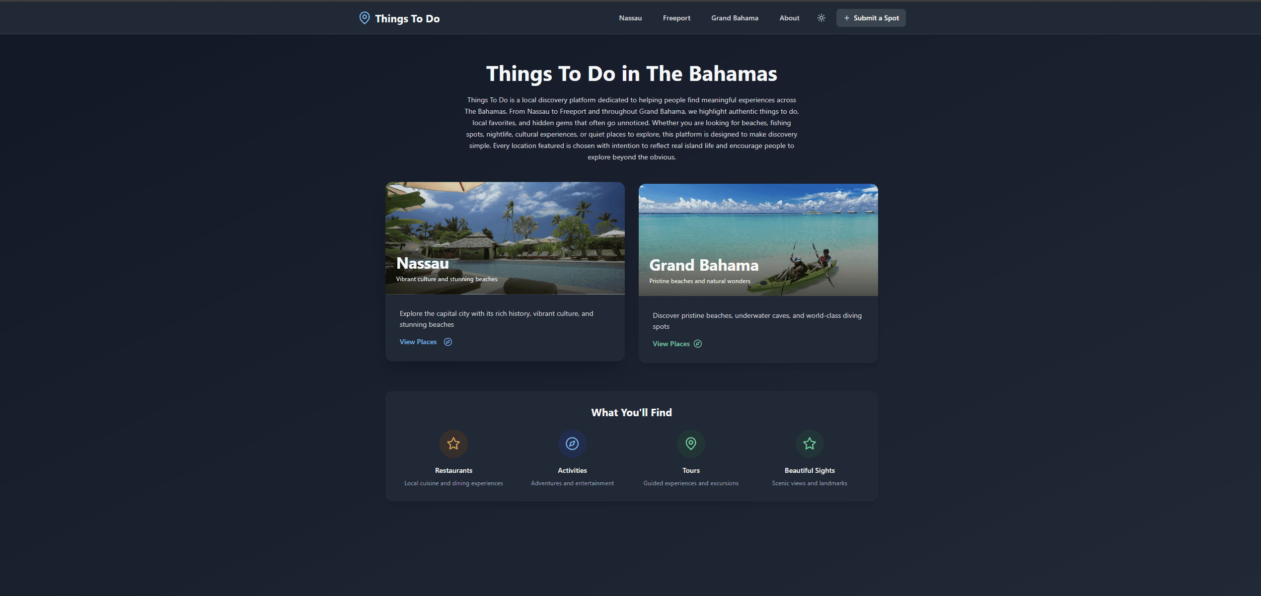 ThingsToDoBahamas screenshot 1