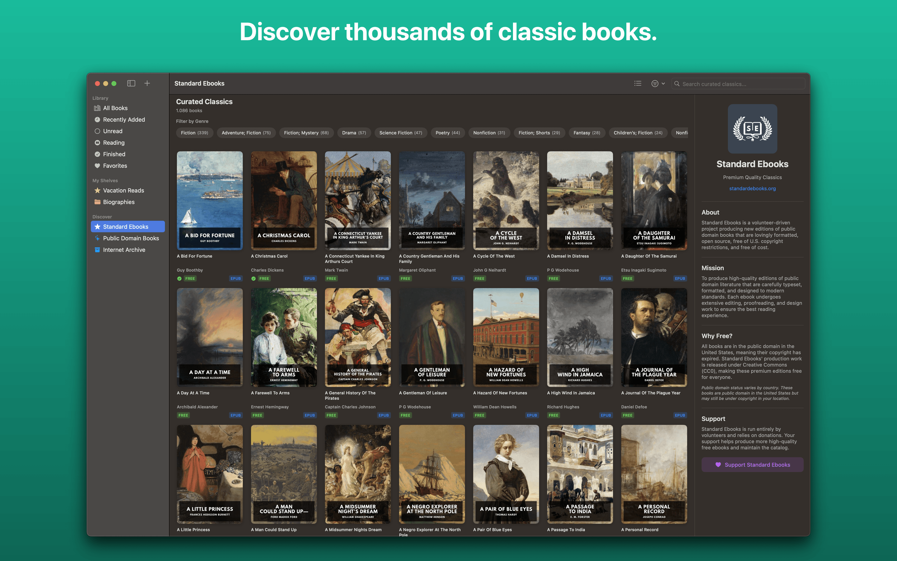 BookShelves eBook Reader screenshot 2